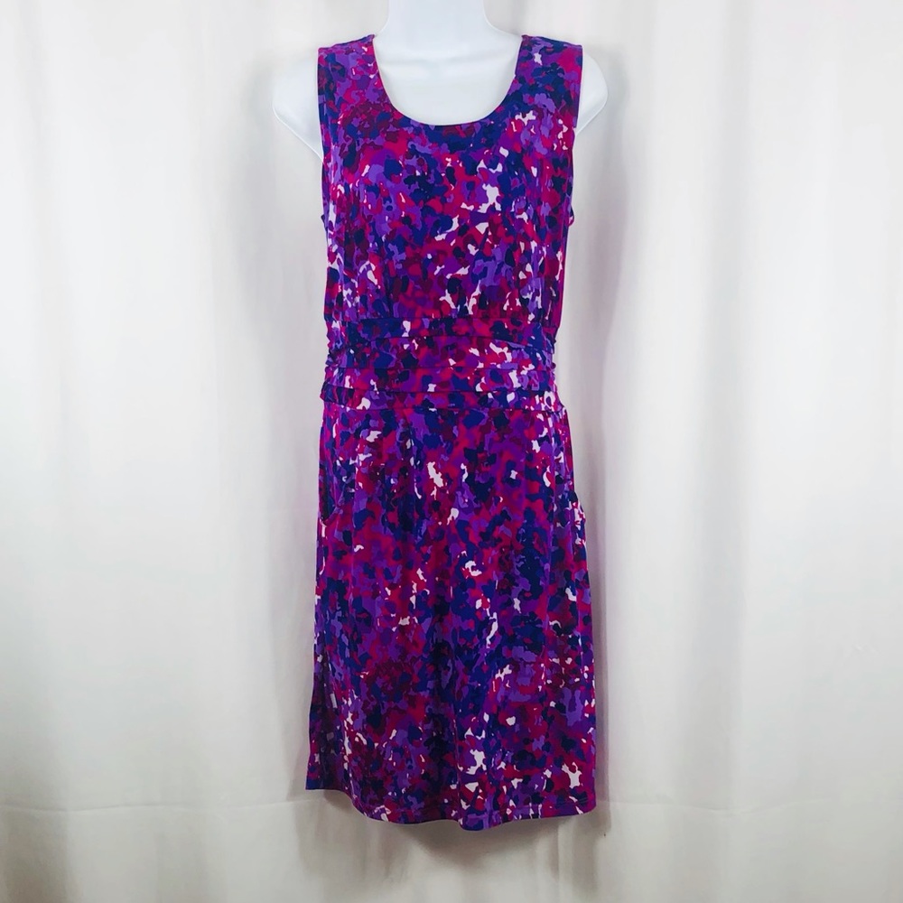 Volume One sleeveless knit mini dress pockets S